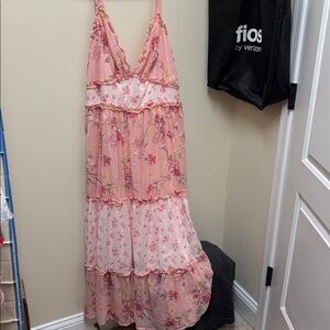 Torrid Pink Floral Maxi Dress